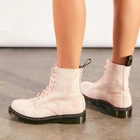 Dr. Martens 1460 Pascal Tie-Dye Suede Ankle Combat Platform Boot 8 Boho Grunge - Picture 5 of 10